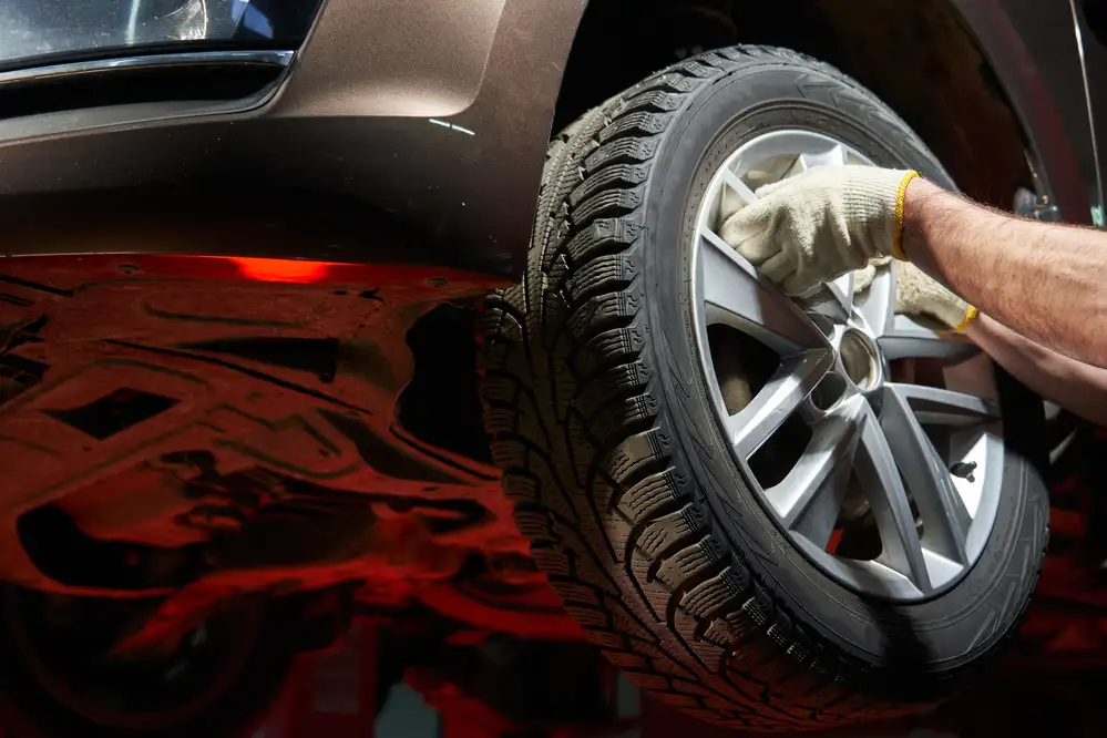 Expert car tire rotation service by Riverfront Auto Dallas ensuring even tire wear and improved safety